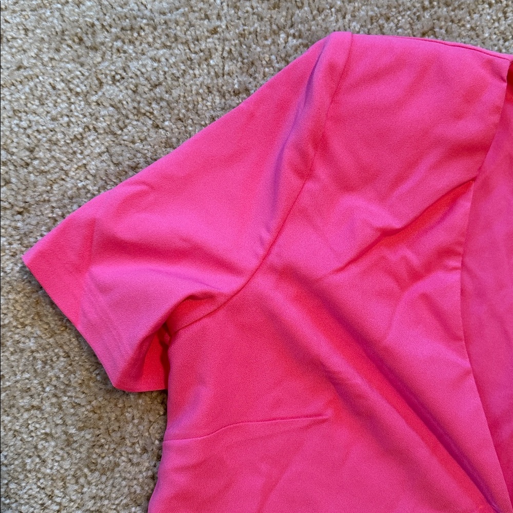 Hutch embellished bow front shift dress  Pink size small short sleeves - Picture 5 of 8